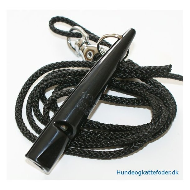 Acme 210 sort hundefljte med kugle